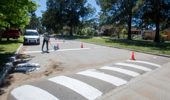 SEGURIDAD VIAL: MANTENIMIENTO DE PINTURA EN DIFERENTES ARTERIAS